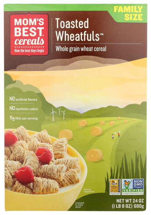 MOM'S BEST: Cereals Toasted Wheat-Fuls, 24 oz