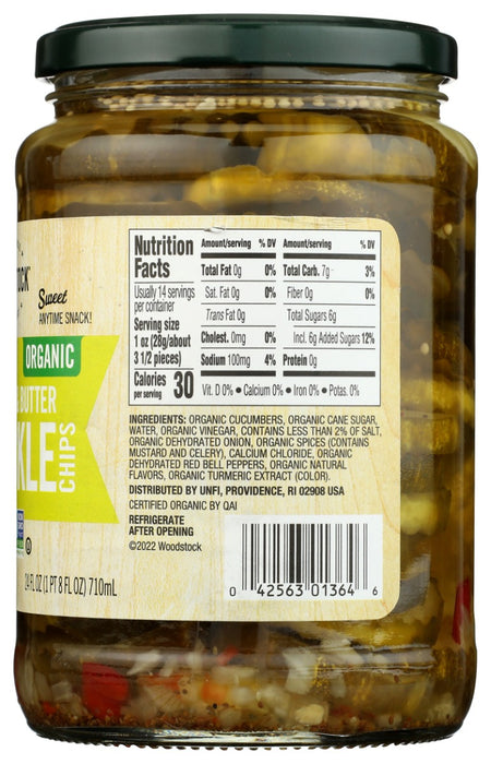 WOODSTOCK: Pickles Sweet Bread and Butter, 24 oz