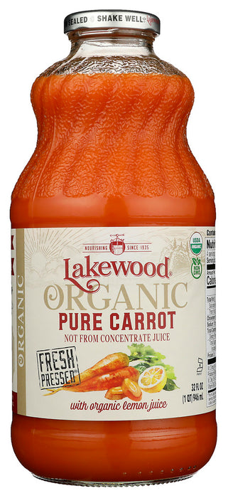 LAKEWOOD ORGANIC: Pure Carrot Juice, 32 oz