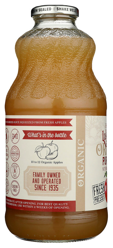 LAKEWOOD ORGANIC: Pure Unfiltered Apple Juice, 32 oz
