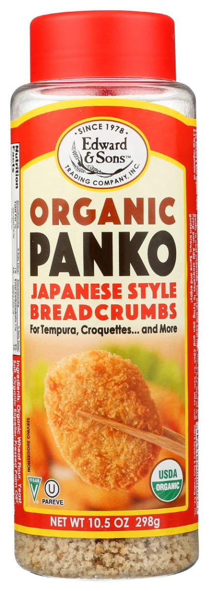 EDWARD & SONS: Breadcrumb Panko Japanese Style, 10.5 oz