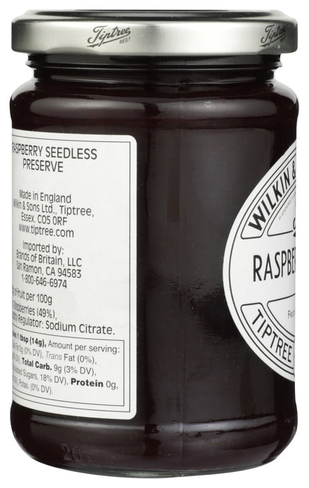 TIPTREE: Preserve Raspberry, Seedless, 12 oz