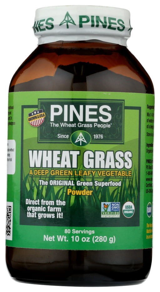 PINES WHEAT GRASS: Organic Wheat Grass Powder, 10 oz