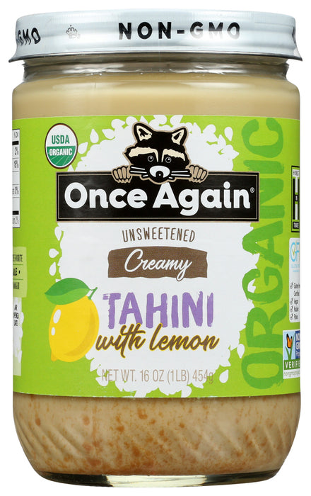 ONCE AGAIN: Butter Tahini With Lemon, 16 oz