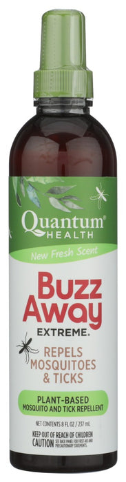 The natural repellent that has you covered against bites for hours. Made from essential plant oils and other natural ingredients, Buzz Away Extreme's safe, DEET-free formula wards off mosquitoes for up to 4 hours and ticks for up to 2 1/2 hours. Why expose yourself and your family to harsh chemical products when a proven, natural repellent has you covered?
