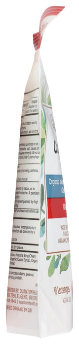 QUANTUM: Lozenges Cough Relief Cherry Organic, 18 ea