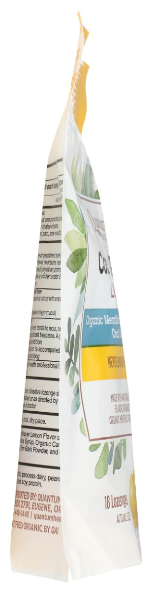QUANTUM: Lozenges Cough Relief Lemon and Honey Organic, 18 ea