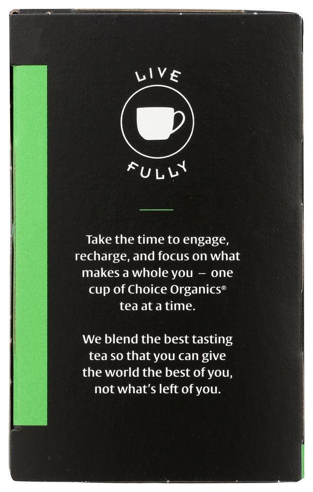 CHOICE ORGANIC TEAS: Premium Japanese Green Tea 16 Tea Bags, 1.1 oz