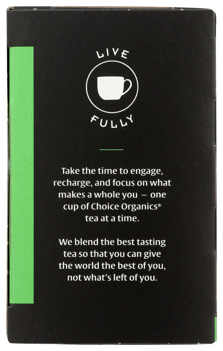 CHOICE ORGANIC TEAS: Premium Japanese Green Tea 16 Tea Bags, 1.1 oz