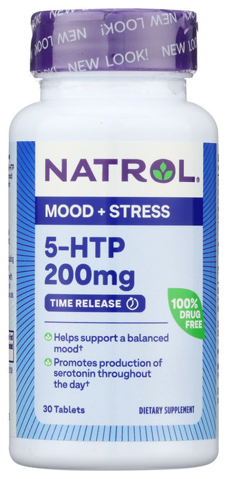 
Natrol 5-HTP is a 100% drug-free way to promote a calm and relaxed mood by enabling the body's synthesis of Serotonin, the chemical messenger that greatly helps in enhancing mood. Natrol 5-HTP Time Release slowly releases 5-HTP to help you throughout the day.
