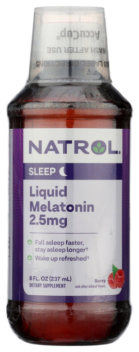 Natrol Liquid Melatonin 1mg assists with occasional sleeplessness and helps you fall asleep faster, stay asleep longer and wake up feeling refreshed. It helps establish normal sleep patterns. Great tasting berry flavor and other natural flavors in a dropper bottle. Made with 99% pure melatonin and no artificial flavors or sweeteners.