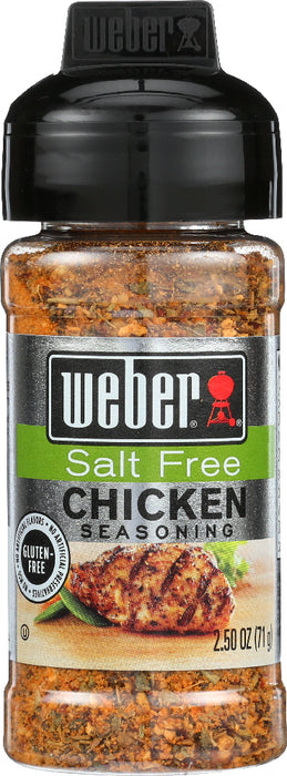 WEBER: Salt Free Chicken Seasoning, 2.5 oz