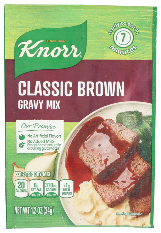 Recreate the traditional taste of the holiday season all year round with our Classic Brown Gravy Mix. Perfect over mashed potatoes or any of your favorite gravy recipes, like Knorr Saucy Swedish Meatballs.