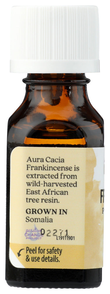 AURA CACIA: 100% Pure Essential Oil Frankincense, 0.5 Oz