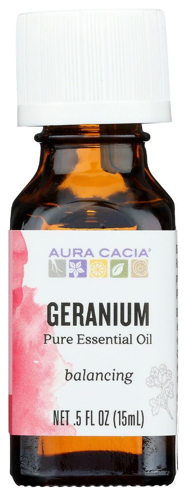 Suggested Uses: Women's cooling mist: 9 drops of geranium, 5 drops clary sage, 4 drops peppermint, 1 oz. water in a mister. Restore balance: Waft open bottle under nose.
Safety Notes: CAUTION: IF PREGNANT, SUFFERING FROM ANY MEDICAL CONDITION, OR TAKING MEDICATION, CONSULT A HEALTH CARE PRACTITIONER BEFORE USE. DILUTE PROPERLY &middot; MAY IRRITATE SKIN NOT FOR INTERNAL USE KEEP OUT OF REACH OF CHILDREN Keep out of reach of children. For external use only. Dilute properly. Avoid if pregnant.