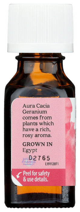 AURA CACIA: 100% Pure Essential Oil Geranium, 0.5 Oz