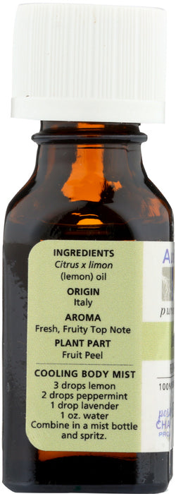 AURA CACIA: 100% Pure Essential Oil Lemon, 0.5 Oz