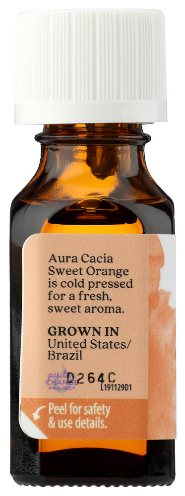 AURA CACIA: 100% Pure Essential Oil Sweet Orange, 0.5 Oz