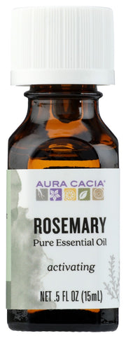 Suggested Uses: Nurturing hair oil: 5 drops rosemary, 2 drops lavender, 1 tbsp jojoba oil. Enhance memory: Waft open bottle under nose.
Safety Info: CAUTION: IF PREGNANT, SUFFERING FROM ANY MEDICAL CONDITION, OR TAKING MEDICATION, CONSULT A HEALTH CARE PRACTITIONER BEFORE USE. AVOID EYES AND MUCOUS MEMBRANES. DILUTE PROPERLY &bull; MAY IRRITATE SKIN NOT FOR INTERNAL USE KEEP OUT OF REACH OF CHILDREN