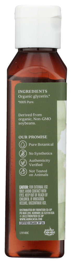 AURA CACIA: Organic Vegetable Glycerin, 4 oz