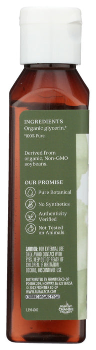 AURA CACIA: Organic Vegetable Glycerin, 4 oz