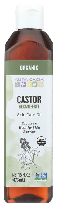 Cold-pressed from the seeds of the tropical castor plant, castor oil has a light, pale yellow appearance. It is known for preserving moisture while its fatty acids leave the skin feeling nourished. This oil is emollient, protecting and soothing -- perfect for skin care use.