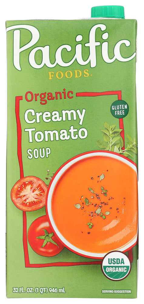 Fresh organic milk from local dairies is a perfect complement to the tangy sweetness of organic tomatoes. A little garlic and onion round out the flavor and add depth to this wonderful classic family favorite. Dip your grilled cheese into a steaming hot cup on a cold, winter day. Or serve cool. Top with freshly chopped tomato, cucumber and mint for a refreshing summertime twist on an old fav.