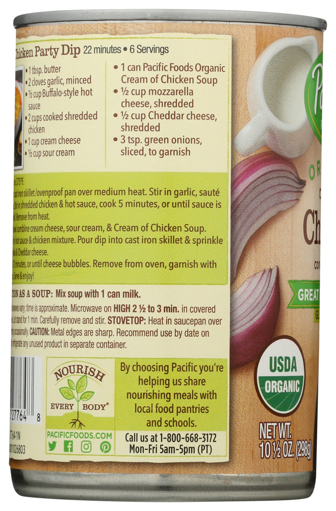 PACIFIC FOODS: Organic Cream Of Chicken Condensed Soup, 10.5 oz
