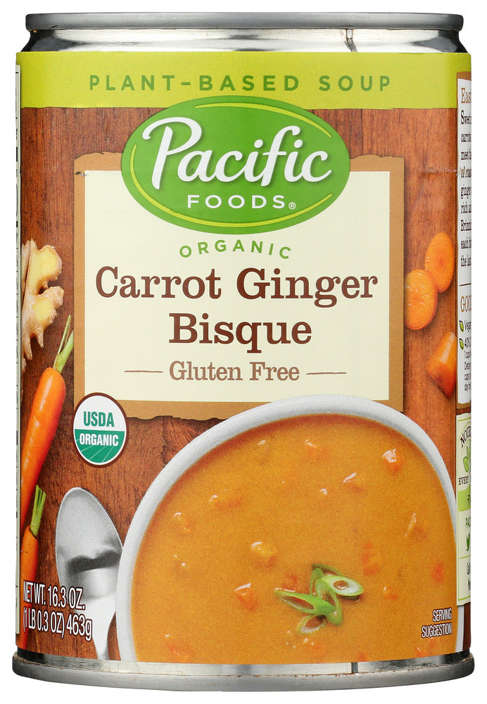 PACIFIC FOODS: Soup Cart Ging Bisqe Org, 16.3 OZ