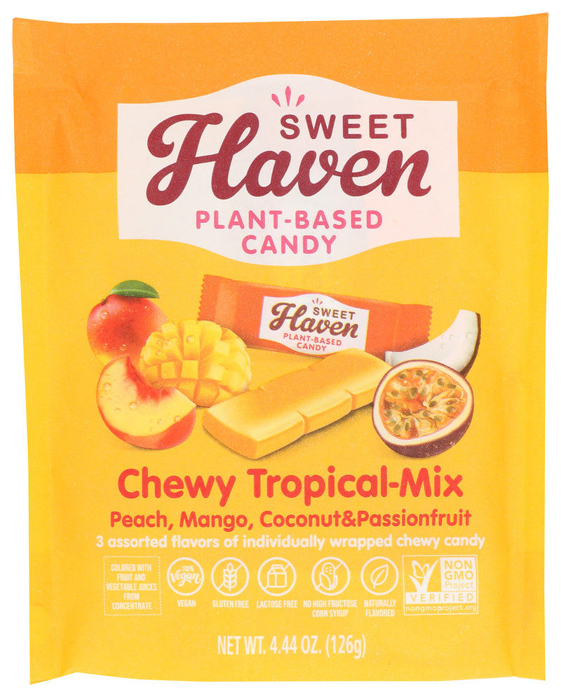 SWEET HAVEN: Candy Chewy Trpcal Pouch, 4.44 oz