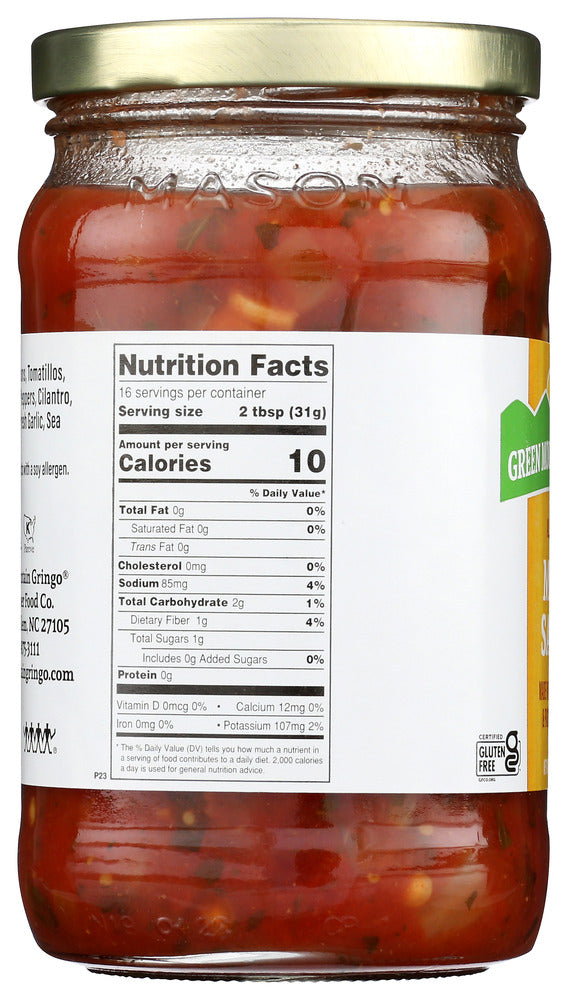 GREEN MOUNTAIN GRINGO: Mild Salsa, 16 Oz