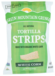 The perfect salsa deserves a dipping vessel that's worthy of the same distinction. We arrived at the strip shape that holds up to the heartiest of dips. Strips are cooked in a combination of all natural, Safflower Oil or Sunflower Oil and topped with a pinch of salt. That's right. We've shifted the chip-dip paradigm. GMG Tortilla Strips are a whole new level of taste satisfaction in solid rectangles of pure leverage. They come in three all-natural varieties.