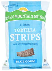 BLUE CORN ORGANIC TORTILLA STRIPS
The perfect salsa deserves a dipping vessel that's worthy of the same distinction. We arrived at the strip shape that holds up to the heartiest of dips. Strips are cooked in a combination of all natural, Safflower Oil or Sunflower Oil and topped with a pinch of salt. That's right. We've shifted the chip-dip paradigm.
GMG Tortilla Strips are a whole new level of taste satisfaction in solid rectangles of pure leverage. They come in three all-natural varieties.