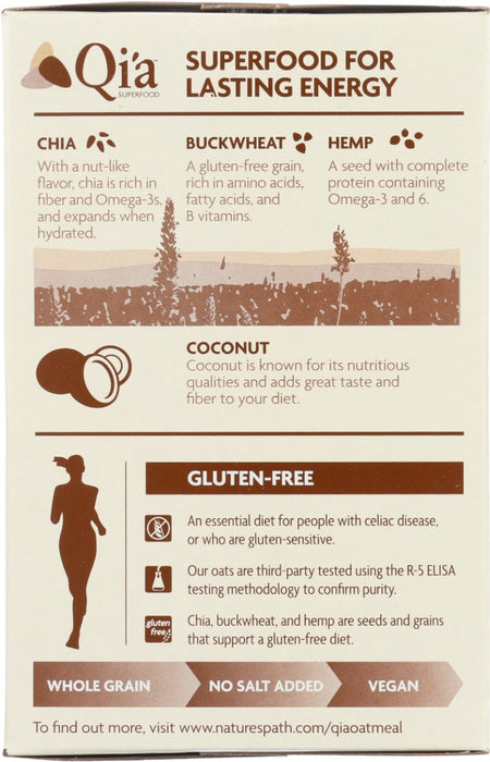 QIA: Creamy Coconut Oatmeal, 8 oz