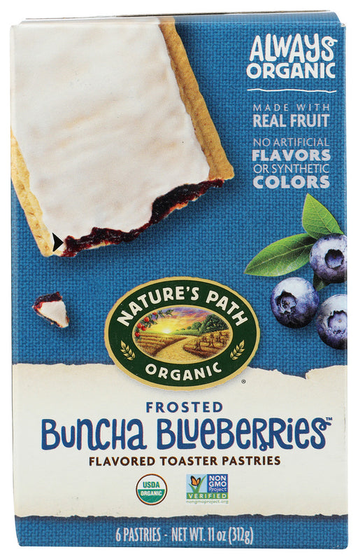 
Real blueberry fruit filling
2 pastries per wrapper, 6 pastries per box
Fully baked and ready to eat, straight out of the pack
Certified Organic and Non-GMO
No artificial flavors or colors
