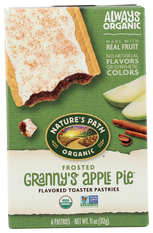 Frosted Granny's Apple Pie Toaster Pastries
Deliciously organic and naturally flavored with real organic sun-ripened apple.