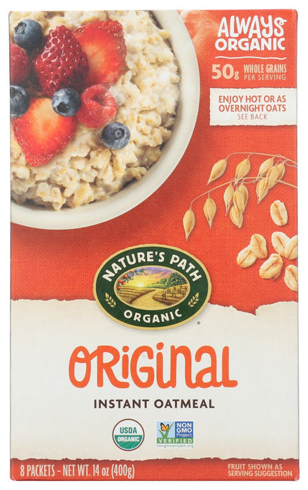 Nothing but pure oats and a flavor-enhancing sprinkle of sea salt.
Our nutritious, organic, whole grain oatmeal is filling, comforting, and a great way to start the day! Try them in our overnight oats recipe, or simply add hot water and stir. Packed with fiber and plant-protein, this hearty oatmeal is great plain, or topped with fruit, nut butters, nuts and seeds, or granola. It's even more satisfying to eat knowing that you're making the best choice for your health, and for our planet.