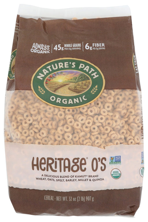 NATURES PATH: Heritage O's Cereal Organic, 32 oz