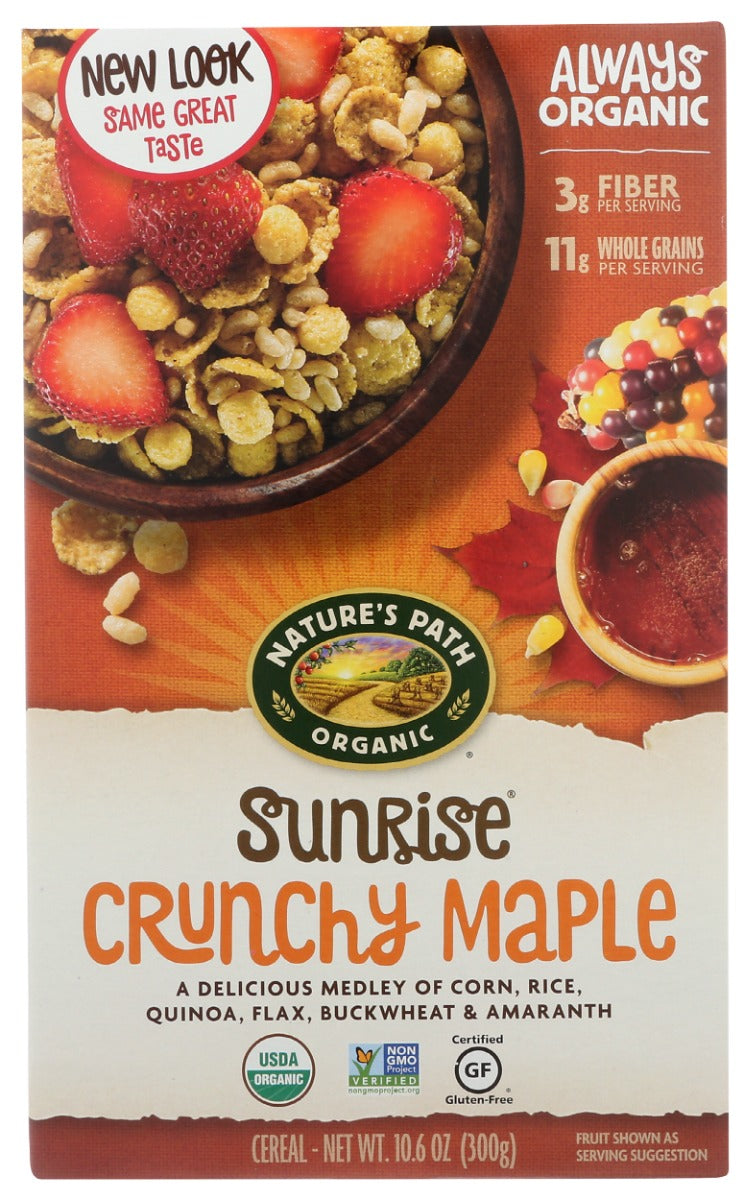 NEW! A delicious warm real maple taste breakfast cereal with a variety of crunchy textures from flakes, puffs and crispies make this a genuinely tasty gluten free breakfast.