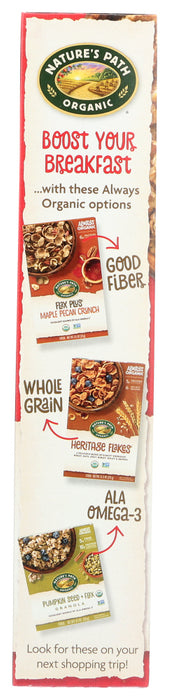 NATURES PATH: Organic Flax Plus Red Berry Crunch Cereal, 10.6 oz