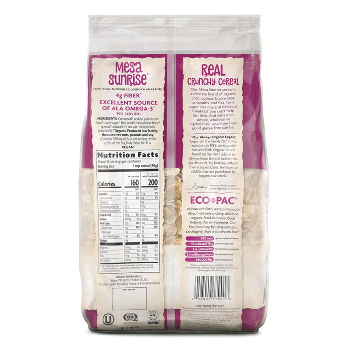 NATURES PATH: Mesa Sunrise Flakes Cereal Organic Eco Pac, 26.4 oz