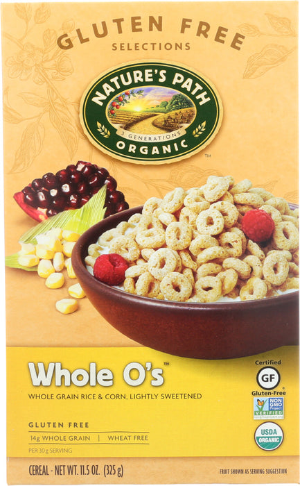 NATURES PATH: Organic Whole O's Cereal Gluten Free, 11.5 oz