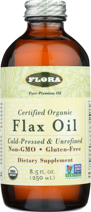 FLORA HEALTH: Organic Flax Oil, 8.5 oz