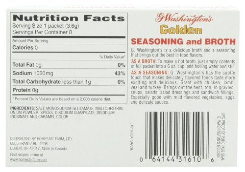 GEORGE WASHINGTON: Broth Seasoning Golden, 1 oz