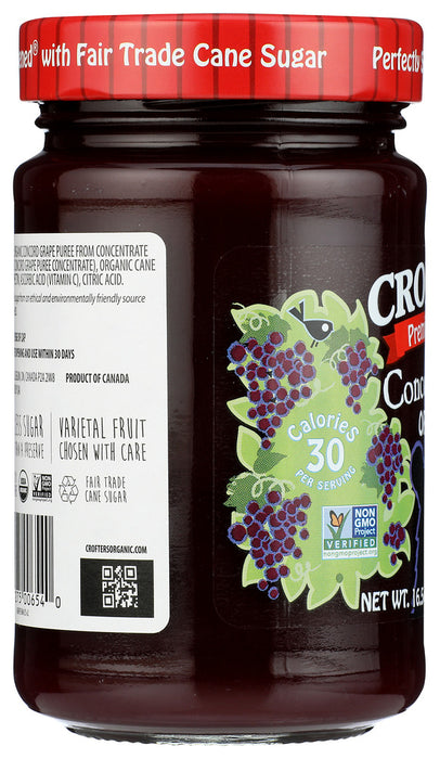 CROFTERS: Concord Grape Fruit Spread, 16.5 oz