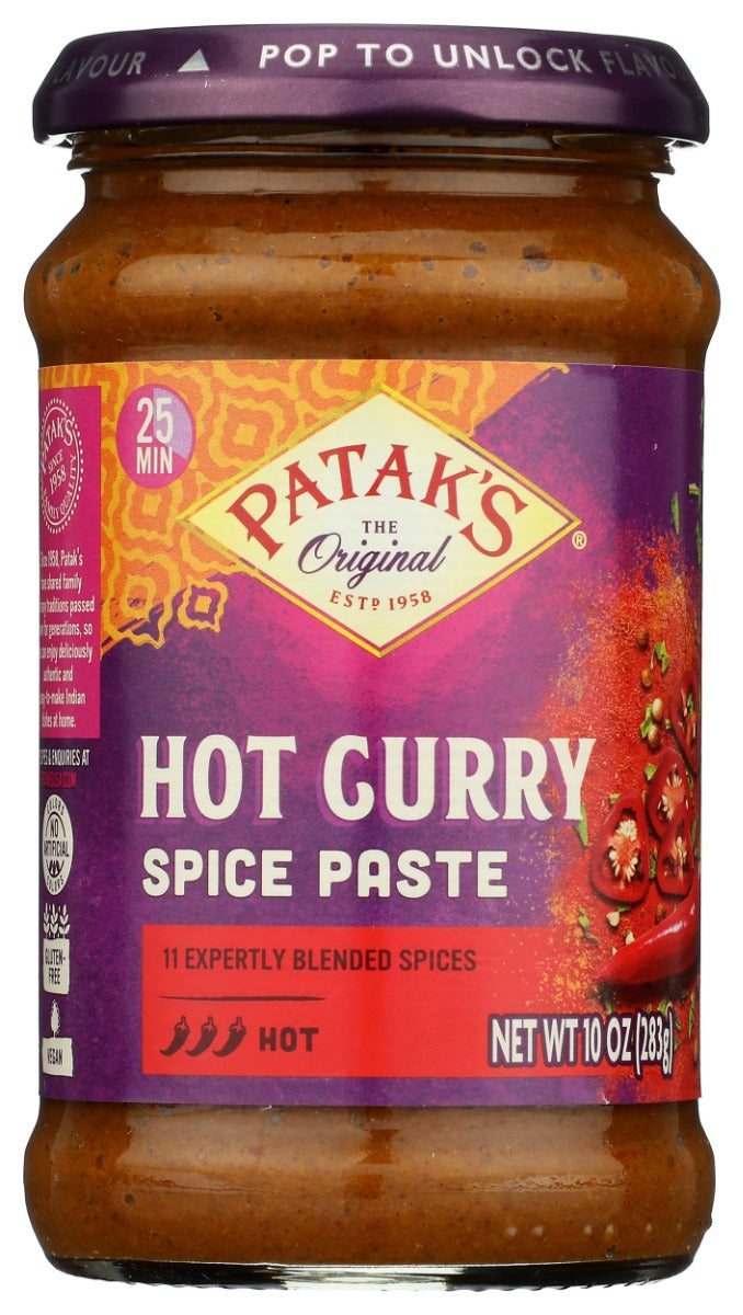 Curry Paste Hot
Similar in flavor to our Mild Curry Paste, the hot version provides the same flavor-packed foundation for a deliciously authentic curry but with a fiery kick.
