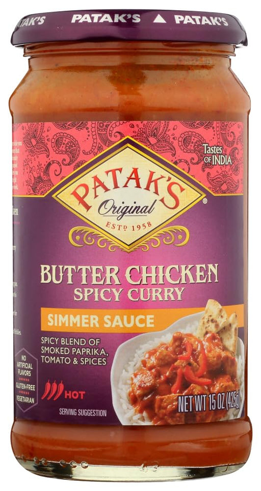 PATAKS: Sauce Spicy Butter Chicken, 15 oz