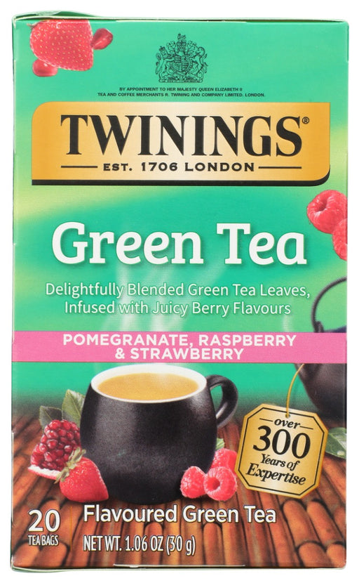 Ginger has been a staple in China for millennia, and is loved the world over for its remarkable digestive benefits.* Ginger loves heat and humidity, and flourishes in subtropical or tropical climates. We blend our ginger with chamomile flower to create a digestive power duo that warms both body and spirit.
Pure green tea perfectly balanced with the naturally sweet and juicy flavours of pomegranate, raspberry and strawberry.