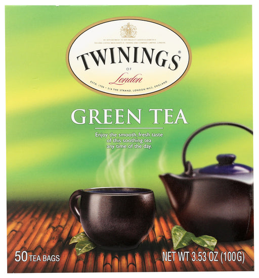 Twinings blends to perfection the finest green teas with just the right amount of flavour to give you a line of great-tasting green teas with a fresh flavour, smooth taste and enticing aroma.
Pure Green Tea with a fresh taste, smooth flavour and enticing aroma.
