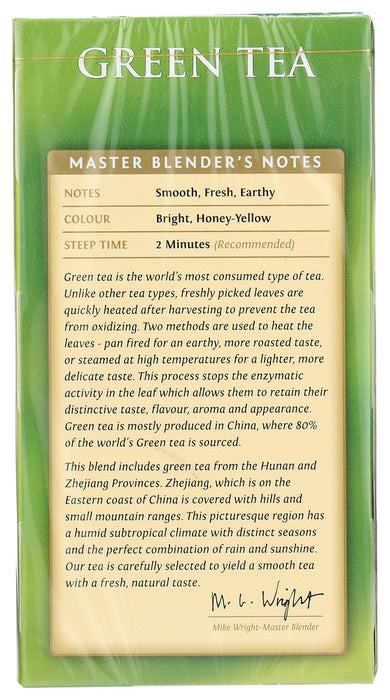 TWININGS OF LONDON: Tea Green Tea Light Flavour Strength, 20 Tea Bags, 1.41 Oz